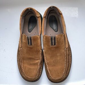 My Travel Streetcars Tenille brown/tan suede leather slip on loafers